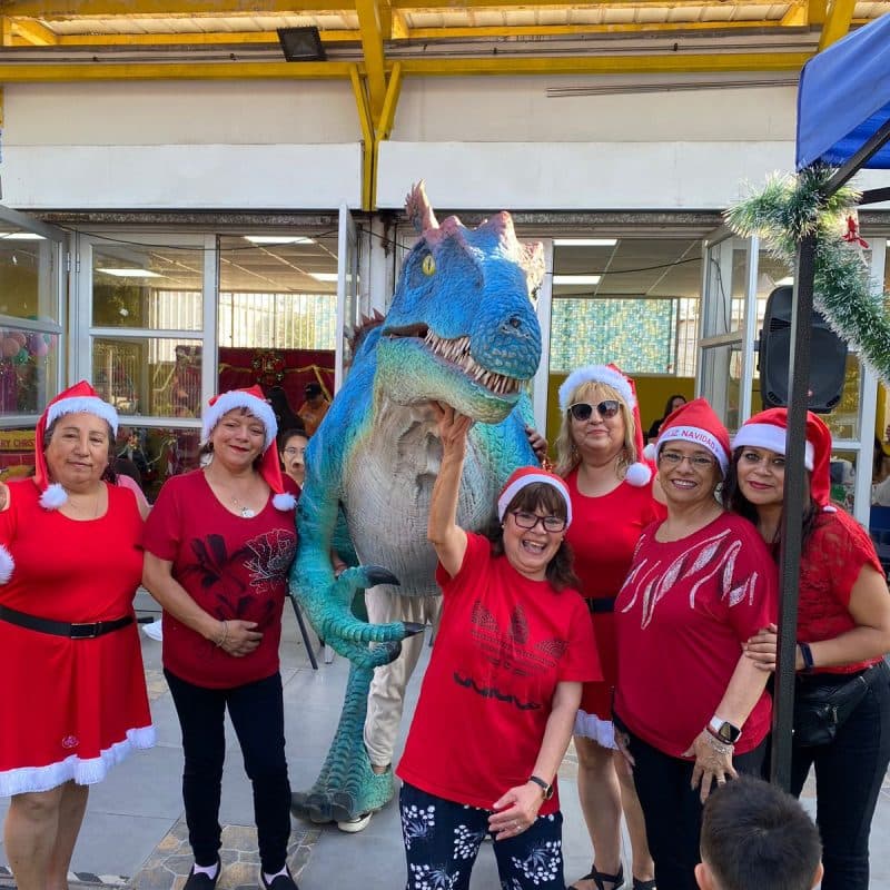 Show de dinosaurios en evento corporativo